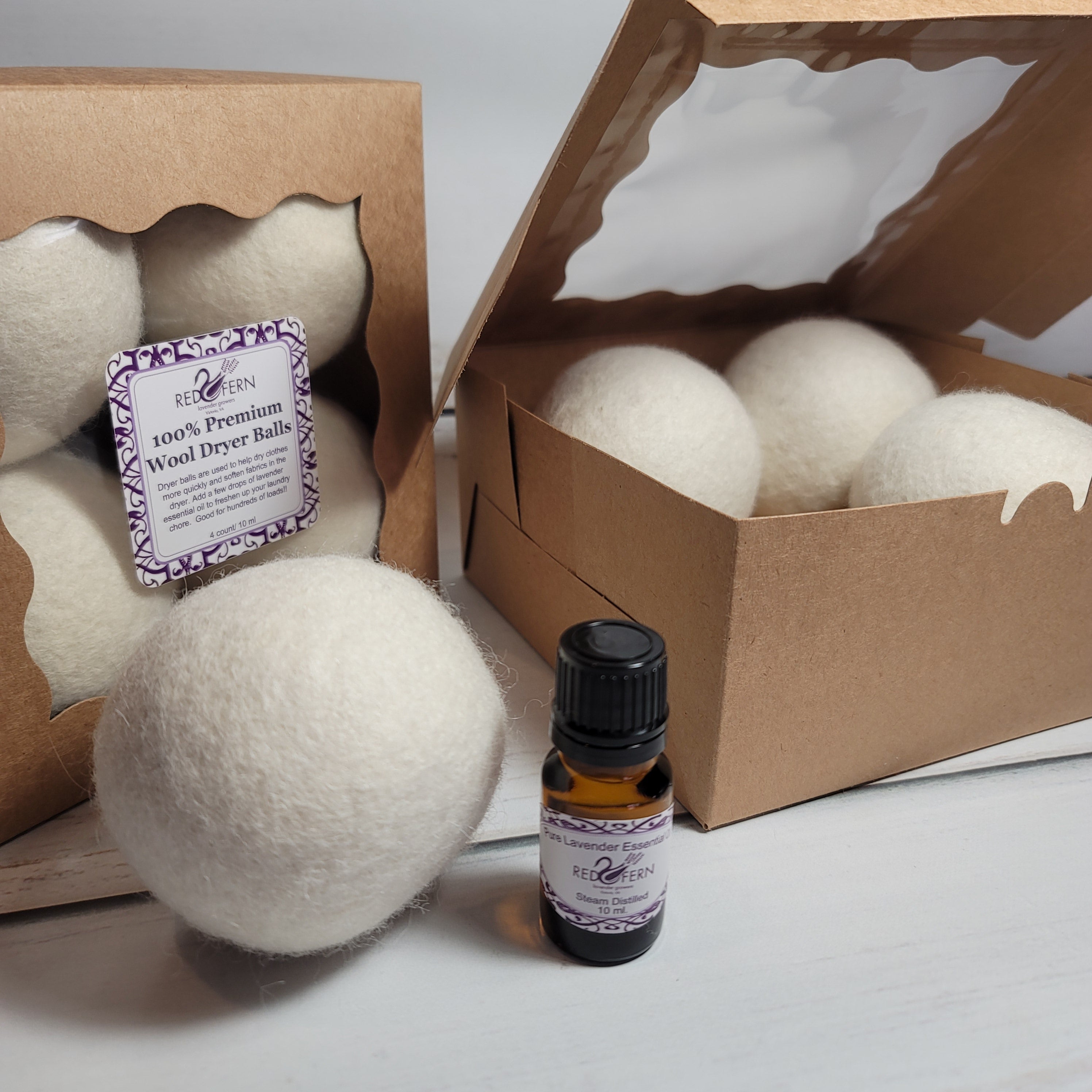 Wool Dryer Balls & Essential Oil Kit